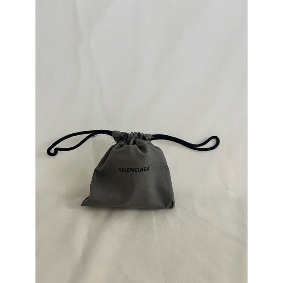 Balenciaga Dust Bag Storage Cover Drawstring Gray 5" x 5" - Picture 4 of 7